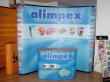 Popup přenosná prezentační stěna pro firmu Alimpex Food
