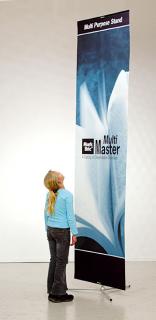 Reklamní stojan MultiMaster - Multifunkční grafický stojan pro tabule, panely, rámy Flexiframe i grafické tisky