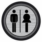 Samolepka WC dámy a páni - Informační samolepka WC dámy a páni