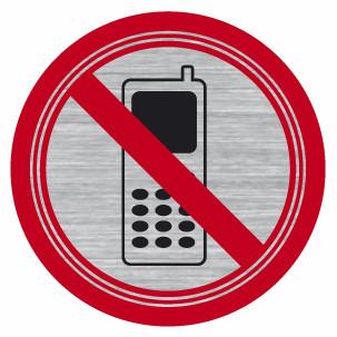 Samolepka zákaz užívání mobilního telefonu - Informační samolepka zákaz užívání mobilního telefonu