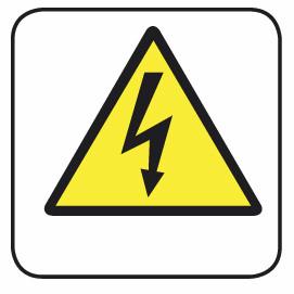 Samolepka pozor elektrické napětí - Bezpečnostní samolepka pozor elektrické napětí