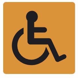 Samolepka invalida - Informační samolepka invalida