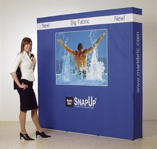 Pop-Up prezentační stěna Stretch - Napínací prezentační stěna z řady SnapUp